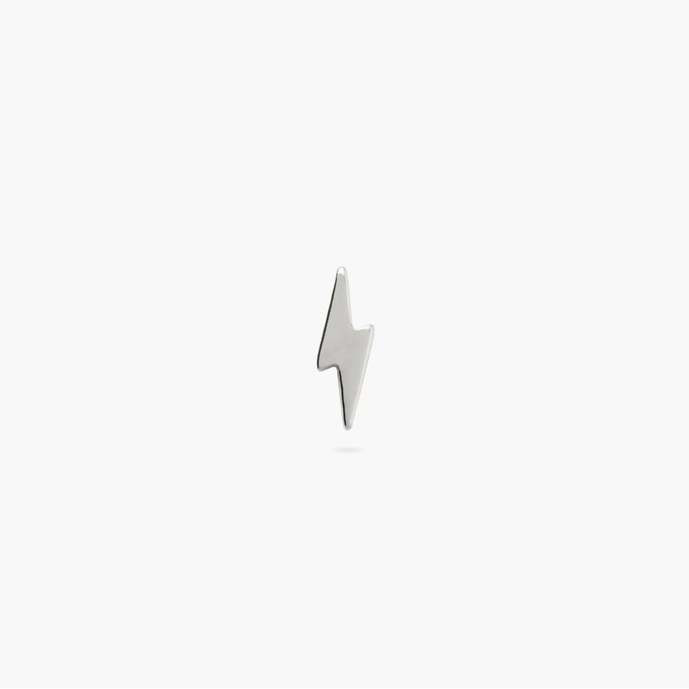 studs single lightning bolt earring